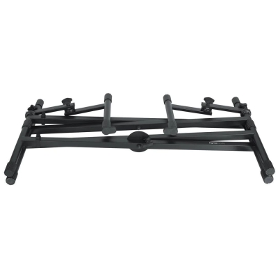 Gator Frameworks GFW-KEY-5100X | Black 2 Tier X Style Keyboard Stand - 3