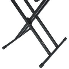 Gator Frameworks GFW-KEY-5100X | Black 2 Tier X Style Keyboard Stand - 4