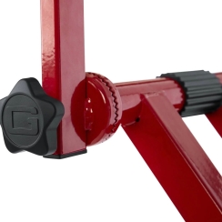 Gator Frameworks GFW-KEY-5100XRED | Red 2 Tier X Style Keyboard Stand - 4