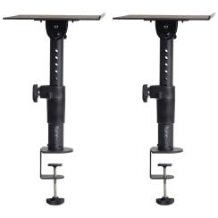 Gator Frameworks GFWSPKSTMNDSKCMP | Frameworks Clamp-On Studio Monitor Stand Pair - Gator Frameworks