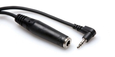 Hosa 1/4'' TRS (F) - 3.5 mm. TRS (M) Kulaklık adaptörü 15 cm. - 1