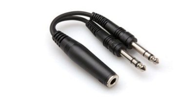 Hosa 1/4'' TRS (F) <-> Dual 1/4'' TRS (M) Y-kablo - 1