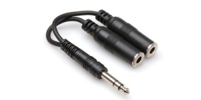 Hosa 1/4'' TRS (M) Dual 1/4'' TRS (F) Y-kablo - 1