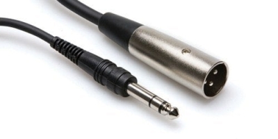 Hosa 1/4'' TRS - XLR Erkek Balanslı Kablo 4.5 Metre - 1