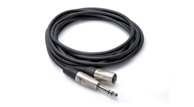 Hosa 1/4'' TRS - XLR (M) Profesyonel balanslı kablo 3 mt. - 1