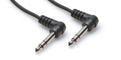 Hosa 1/4'' 90 açılı TRS (M) - 1/4'' 90 açılı TRS (M) Balanslı kablo 1.5 mt. - Hosa