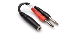 Hosa 1/4'' TRS (F) <-> Dual 1/4'' TS (M) Stereo Breakout kablo - Hosa