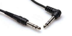 Hosa 1/4'' TRS (M) - 1/4'' 90 açılı TRS (M) Balanslı kablo 90 cm. - Hosa