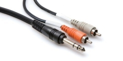 Hosa 1/4'' TRS (M) <-> Dual RCA (M) Insert kablo, 2 mt. - Hosa