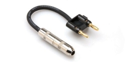Hosa 1/4'' TS (F) <-> Dual Bananahoparlör adaptörü - Hosa