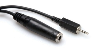 Hosa 3.5 mm. TRS (F) - 3.5 mm. TRS (M) Kulaklık adaptörü, 7.5 mt. - 1