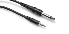 Hosa 3.5 mm TRS (M) <-> 1/4'' TS (M) Mono kablo, 3 mt. - Hosa