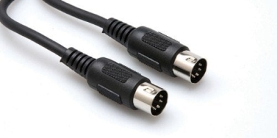 Hosa 5-pin DIN (M) <-> 5-pin DIN (M) MIDI kablosu, 3 mt. - 1