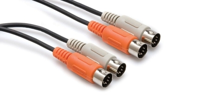 Hosa Çift 5-pin DIN (M) <-> 5-pin DIN (M) MIDI kablosu, 4 metre. - 1