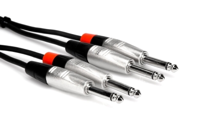 Hosa Pro 1/4''TS (M) - 1/4'' TS (M) Balanssız Çift kablo 4.5 mt. - 2