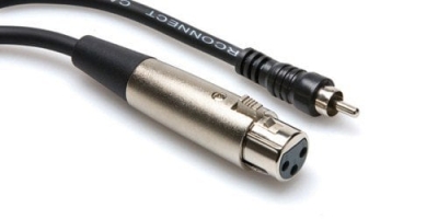 Hosa RCA Erkek - XLR Dişi 3 Metre Kablo - 1