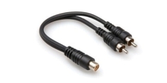 Hosa RCA (F) - Dual RCA (M) Y Kablo - Hosa