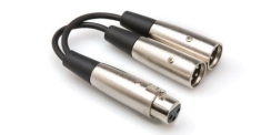 Hosa XLR Dişi - 2'li XLR Erkek Y Kablo - Hosa