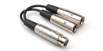 Hosa XLR Dişi - 2'li XLR Erkek Y Kablo - 1