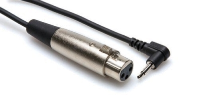 Hosa XLR (F) <-> 3.5 mm TS (M) Mono mikrofon kablosu, 1.5 Mt. - 1