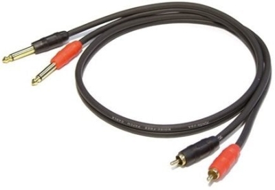 Kirlin A-404G-3M 2 x RCA 2 x TS Mono Jak Ses Kablosu - 2