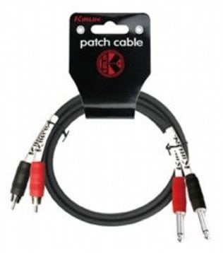 Kirlin AP403SSBK 1 Mt. 2XRca 2XMono Jakk Sinyal Kablosu - 1