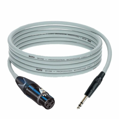 Klotz Neutrik XLR Dişi - TRS Stereo Jak Balanslı Ses Sistemi Kablosu - 3