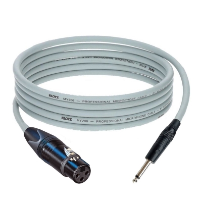 Klotz Neutrik XLR Dişi - TS Mono Jak Ses Sistemi Mikrofon Kablosu - 3