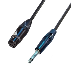 Klotz Neutrik XLR Dişi - TS Mono Jak Ses Sistemi Mikrofon Kablosu - 6