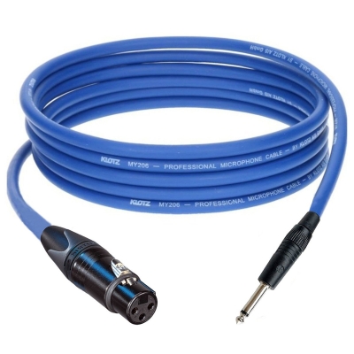 Klotz Neutrik XLR Dişi - TS Mono Jak Ses Sistemi Mikrofon Kablosu - 4