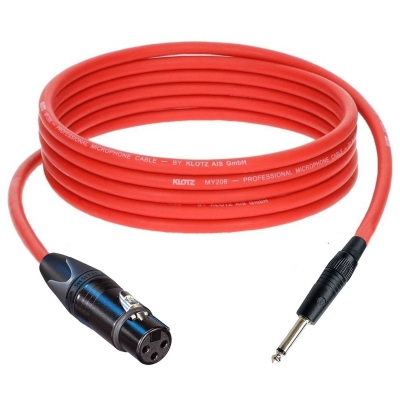 Klotz Neutrik XLR Dişi - TS Mono Jak Ses Sistemi Mikrofon Kablosu - 2