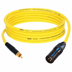 Klotz Neutrik XLR Erkek - RCA Bakır Ses Sistemi Hoparlör Kablo - 5