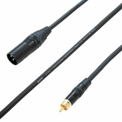 Klotz Neutrik XLR Erkek - RCA Bakır Ses Sistemi Hoparlör Kablo - 6