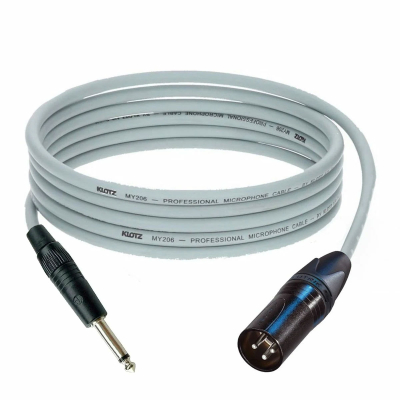 Klotz Neutrik XLR Erkek - TS Mono Jack Ses Sistemi Amfi Kablosu - 6