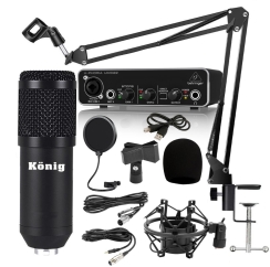 König BM800 Mikrofon + Behringer UMC22 Ses Kartı Paketi - König