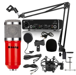König BM800 Mikrofon + Behringer UMC22 Ses Kartı Paketi - 4