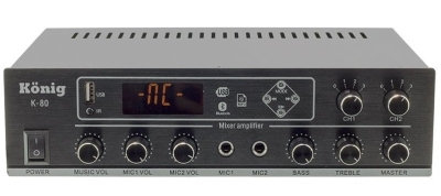 König K-80 80W 2 Bölgeli Trafolu Amfi - 1