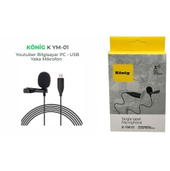 König K-YM 01 USB Yaka Mikrofonu - König