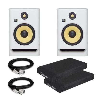 KRK Rokit RP5 G4 WN Stüdyo Referans Monitörü + Hoparlör Süngeri + Ses Kartı Bağlantı Kablosu Paketi (ÇİFT) - 1