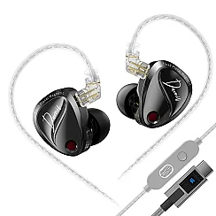 KZ Duonic Gamer Planar Manyetik + Dinamik Hibrit Hi-Fi IEM Kulak İçi Kulaklık - 2