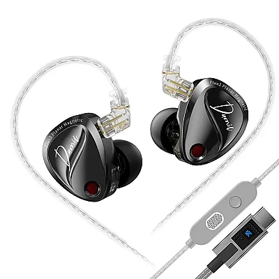 KZ Duonic Gamer Planar Manyetik + Dinamik Hibrit Hi-Fi IEM Kulak İçi Kulaklık - 2