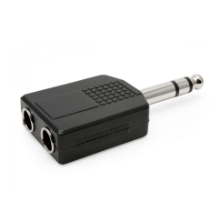Larkin 2 x 6.5 mm Stereo Dişi Jack - 6.5 mm Stereo Erkek Jak Çevirici - 3