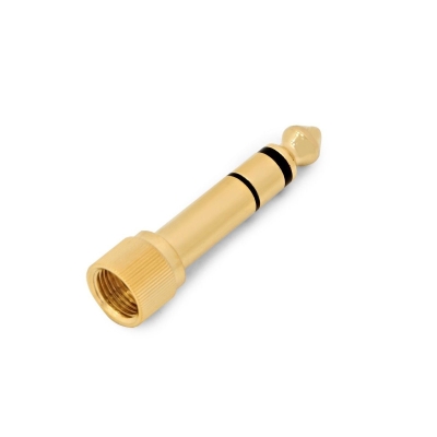 Larkin KB12 3.5mm - 6.35mm Altın Kaplama Stereo Jack Kulaklık Çevirici Adaptör (Vidalı) - 1