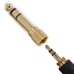 Larkin KB12 3.5mm - 6.35mm Altın Kaplama Stereo Jack Kulaklık Çevirici Adaptör (Vidalı) - 3