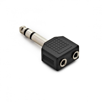 Larkin Çift Dişi 3.5mm Jak - 6.35mm Stereo Jack Kulaklık Adaptörü - 1