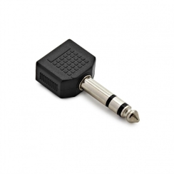 Larkin Çift Dişi 3.5mm Jak - 6.35mm Stereo Jack Kulaklık Adaptörü - 2