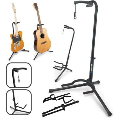 Larkin GS10 Üst Kalite Kilitli Enstrüman Saz Bağlama Gitar Standı Ayaklığı Sehpası - 1