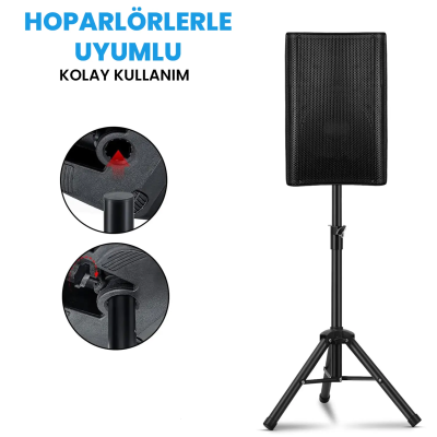 Larkin HS20 Üst Kalite Ağır Hoparlör Standı Ayağı Sehpası (Taşıma Çantalı) - 9
