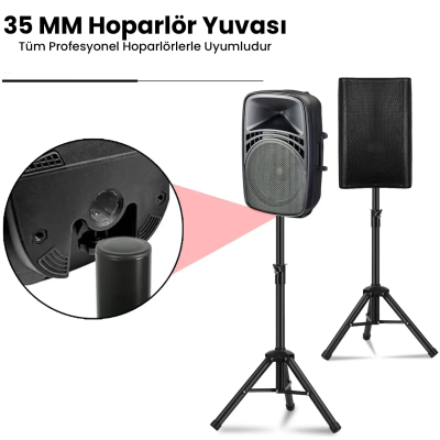 Larkin HS20 Üst Kalite Ağır Hoparlör Standı Ayağı Sehpası (Taşıma Çantalı) - 3