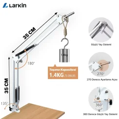Larkin NB39 Demir Masa Üstü Mikrofon Standı (35x35cm) - 10